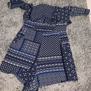 Navy blue romper